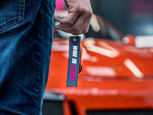 FLIGHT TAG KEY RING